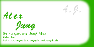 alex jung business card